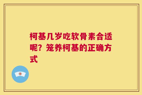 柯基几岁吃软骨素合适呢?笼养柯基的正确方式 柯基几岁吃软骨素合适呢?笼养柯基的正确方式