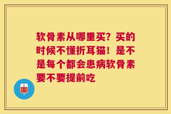 软骨素从哪里买?买的时候不懂折耳猫!是不是每个都会患病软骨素要不要提前吃