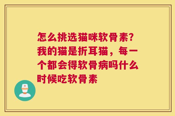 怎么挑选猫咪软骨素？我的猫是折耳猫，每一个都会得软骨病吗什么时候吃软骨素