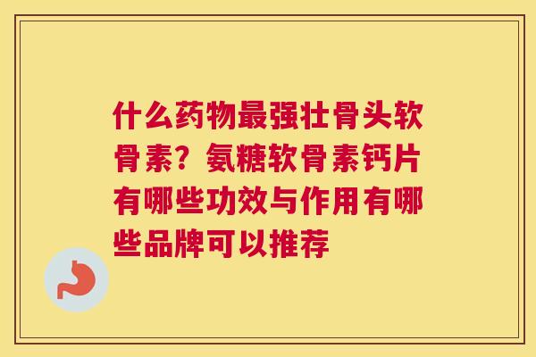什么药物最强壮骨头软骨素?氨糖软骨素钙片有哪些功效与作用有哪些品牌可以推荐