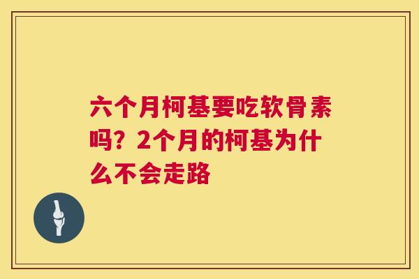 六个月柯基要吃软骨素吗?2个月的柯基为什么不会走路