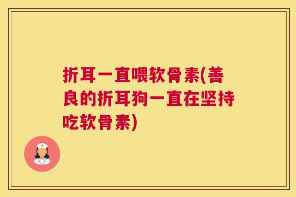 折耳一直喂软骨素(善良的折耳狗一直在坚持吃软骨素) 折耳一直喂软骨素(善良的折耳狗一直在坚持吃软骨素)