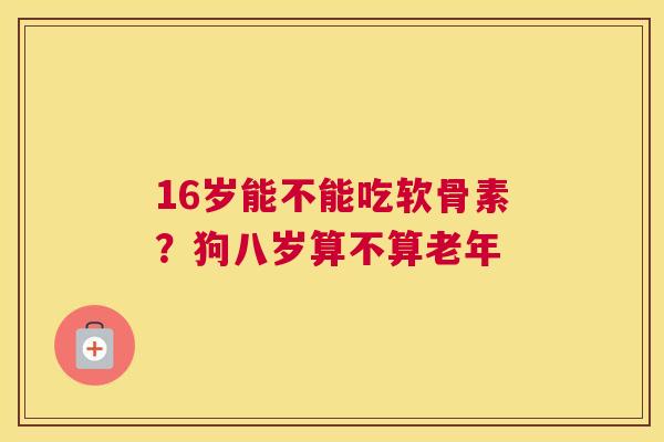 16岁能不能吃软骨素?狗八岁算不算老年 16岁能不能吃软骨素?狗八岁算不算老年