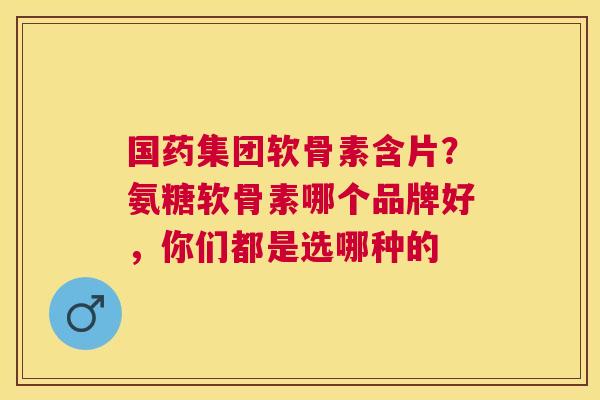 国药集团软骨素含片?氨糖软骨素哪个品牌好,你们都是选哪种的