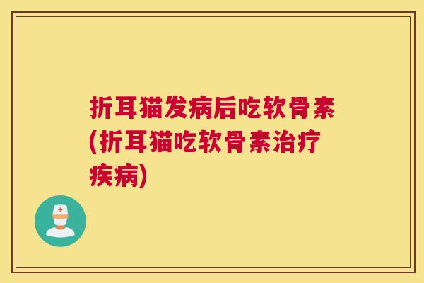 折耳猫发后吃软骨素(折耳猫吃软骨素) 折耳猫发后吃软骨素(折耳猫吃软骨素)