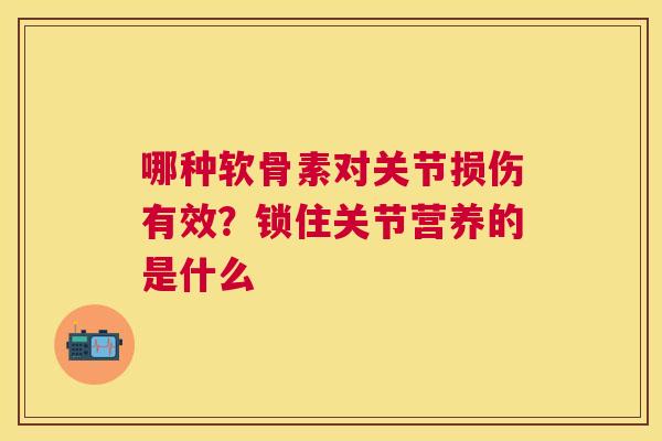 哪种软骨素对关节损伤有效?锁住关节营养的是什么 哪种软骨素对关节损伤有效?锁住关节营养的是什么
