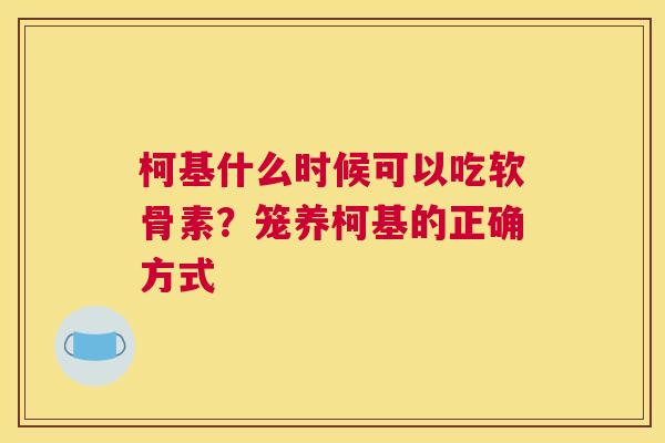 柯基什么时候可以吃软骨素？笼养柯基的正确方式