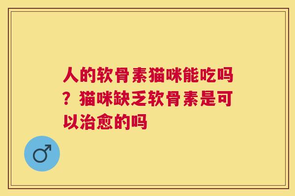 人的软骨素猫咪能吃吗?猫咪缺乏软骨素是可以治愈的吗