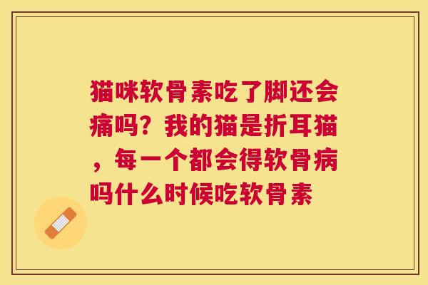 猫咪软骨素吃了脚还会痛吗?我的猫是折耳猫,每一个都会得软骨病吗什么时候吃软骨素