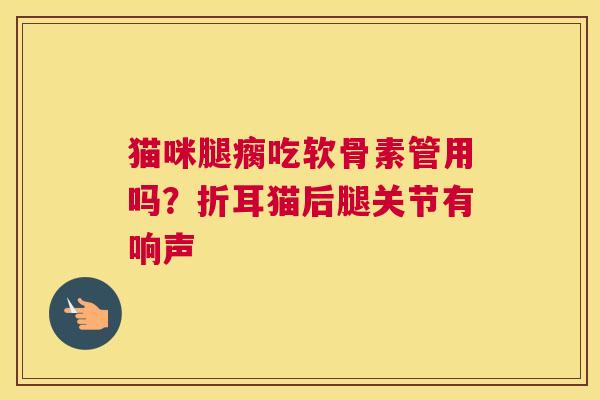 猫咪腿瘸吃软骨素管用吗？折耳猫后腿关节有响声
