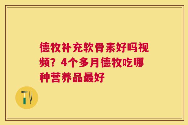 德牧补充软骨素好吗视频?4个多月德牧吃哪种营养品最好