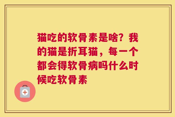 猫吃的软骨素是啥？我的猫是折耳猫，每一个都会得软骨吗什么时候吃软骨素
