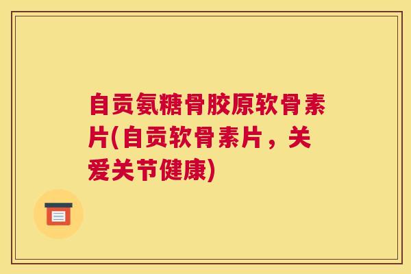 自贡氨糖骨胶原软骨素片(自贡软骨素片，关爱关节健康)