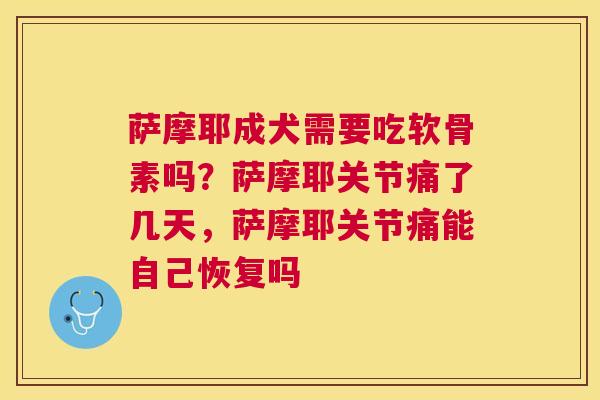 萨摩耶成犬需要吃软骨素吗?萨摩耶关节痛了几天,萨摩耶关节痛能自己恢复吗