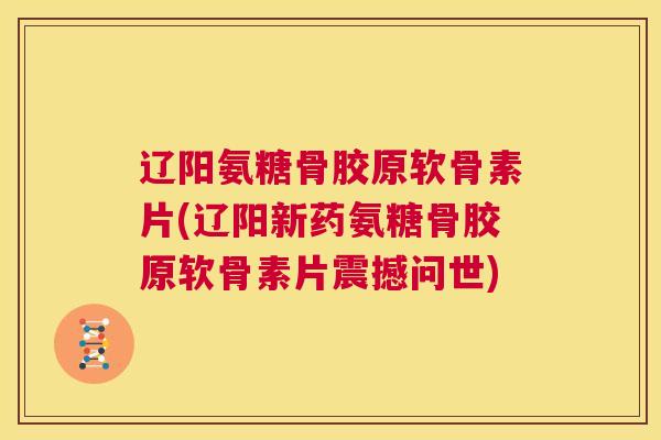 辽阳氨糖骨胶原软骨素片(辽阳新药氨糖骨胶原软骨素片震撼问世)