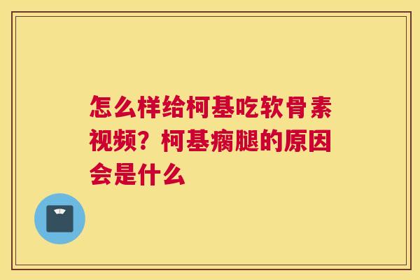 怎么样给柯基吃软骨素视频?柯基瘸腿的原因会是什么