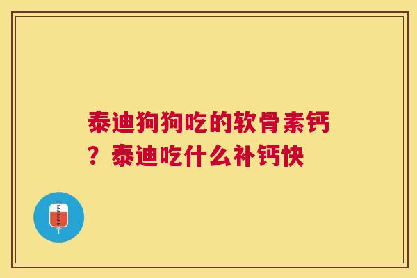 泰迪狗狗吃的软骨素钙?泰迪吃什么补钙快 泰迪狗狗吃的软骨素钙?泰迪吃什么补钙快
