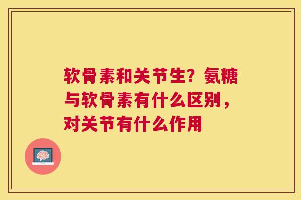 软骨素和关节生？氨糖与软骨素有什么区别，对关节有什么作用