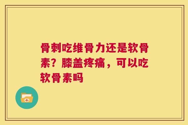 吃维骨力还是软骨素?膝盖,可以吃软骨素吗 吃维骨力还是软骨素?膝盖,可以吃软骨素吗
