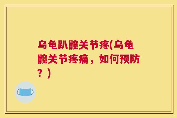 乌龟趴髋关节疼(乌龟髋关节，如何？)
