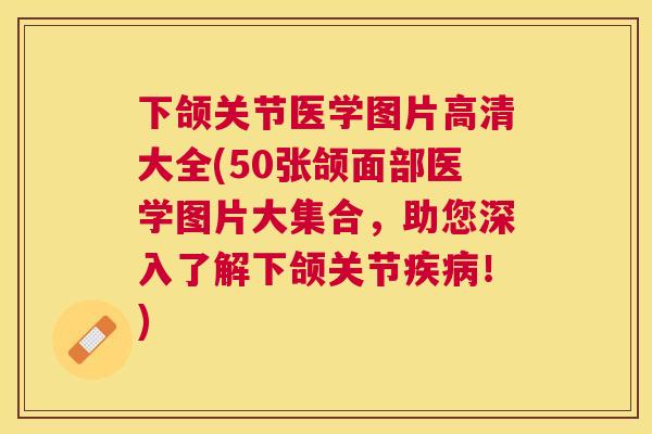 下颌关节医学图片高清大全(50张颌面部医学图片大集合,助您深入了解下颌关节疾病!)