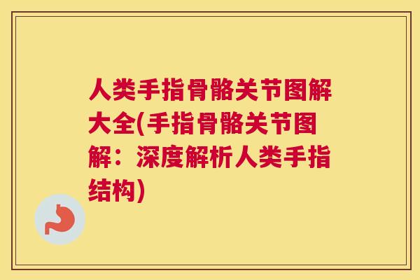 人类手指骨骼关节图解大全(手指骨骼关节图解：深度解析人类手指结构)