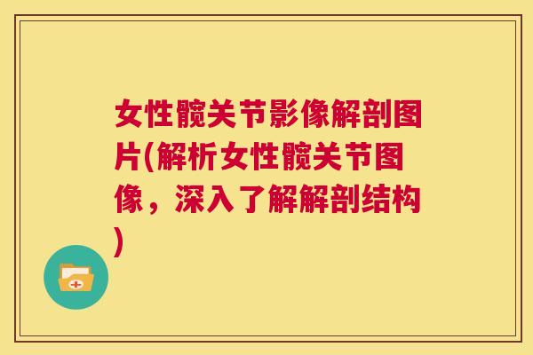 女性髋关节影像解剖图片(解析女性髋关节图像,深入了解解剖结构)