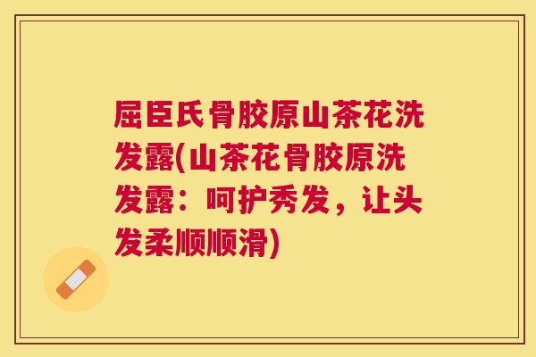 屈臣氏骨胶原山茶花洗发露(山茶花骨胶原洗发露：呵护秀发，让头发柔顺顺滑)