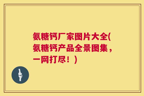 氨糖钙厂家图片大全(氨糖钙产品全景图集,一网打尽!)