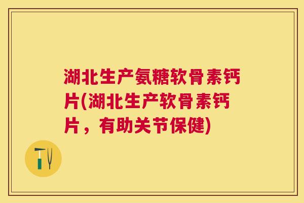 湖北生产氨糖软骨素钙片(湖北生产软骨素钙片,有助关节保健)