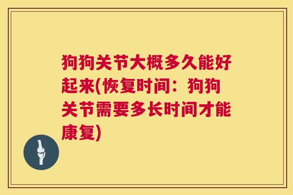 狗狗关节大概多久能好起来(恢复时间:狗狗关节需要多长时间才能康复)