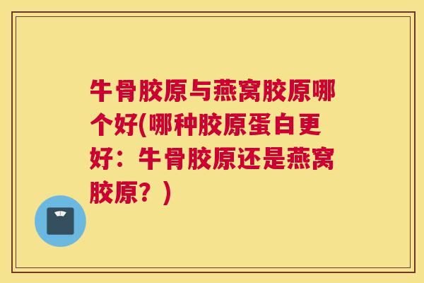 牛骨胶原与燕窝胶原哪个好(哪种胶原蛋白更好:牛骨胶原还是燕窝胶原?)