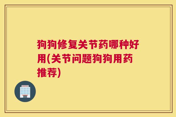 狗狗修复关节药哪种好用(关节问题狗狗用药推荐)