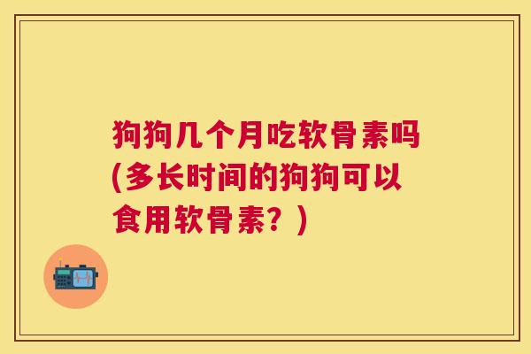 狗狗几个月吃软骨素吗(多长时间的狗狗可以食用软骨素?)