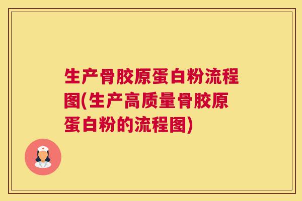 生产骨胶原蛋白粉流程图(生产高质量骨胶原蛋白粉的流程图)