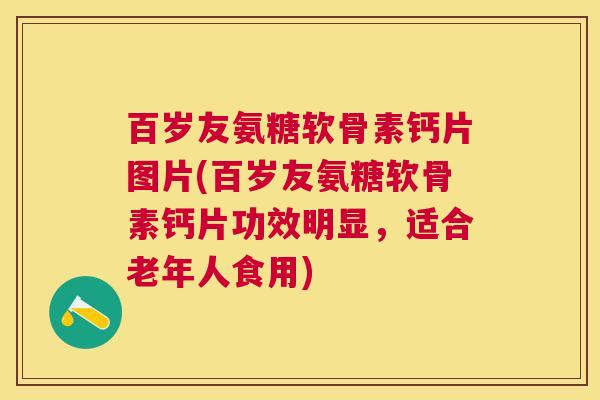 百岁友氨糖软骨素钙片图片(百岁友氨糖软骨素钙片功效明显，适合老年人食用)