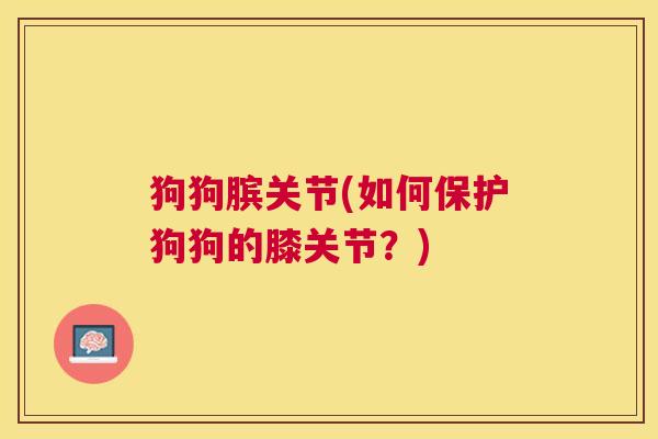 狗狗膑关节(如何保护狗狗的膝关节?) 狗狗膑关节(如何保护狗狗的膝关节?)