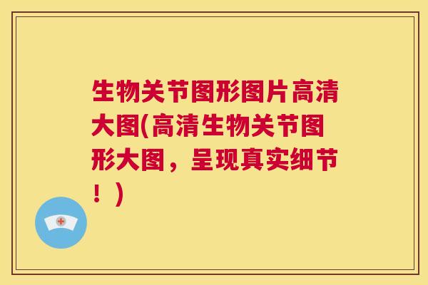 生物关节图形图片高清大图(高清生物关节图形大图,呈现真实细节!)