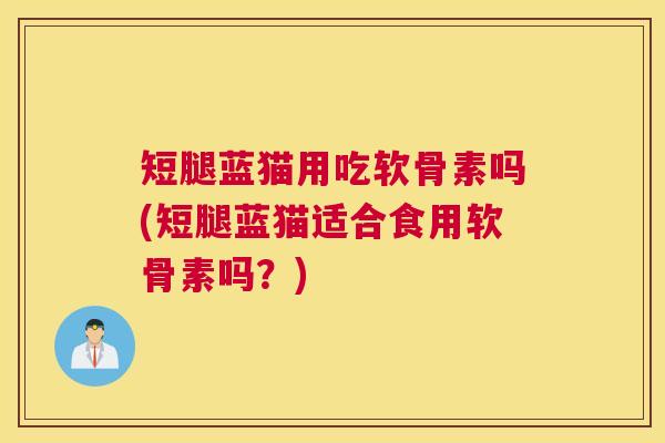 短腿蓝猫用吃软骨素吗(短腿蓝猫适合食用软骨素吗?)