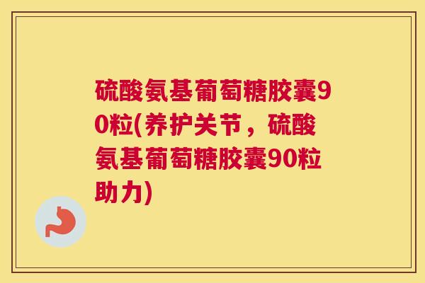 硫酸氨基葡萄糖胶囊90粒(养护关节，硫酸氨基葡萄糖胶囊90粒助力)