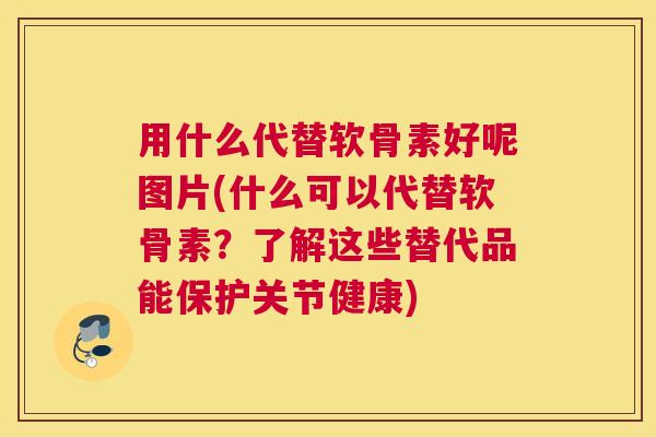 用什么代替软骨素好呢图片(什么可以代替软骨素？了解这些替代品能保护关节健康)
