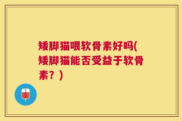 矮脚猫喂软骨素好吗(矮脚猫能否受益于软骨素?)