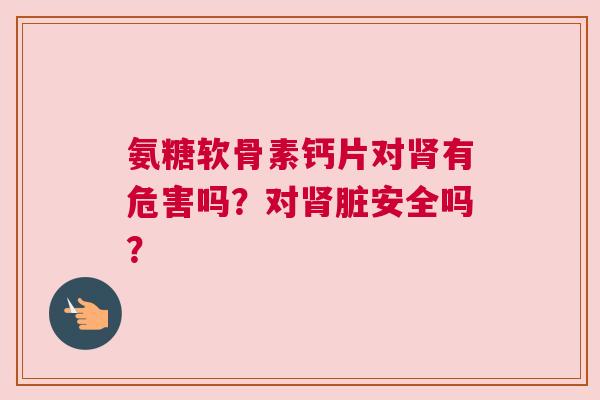 氨糖软骨素钙片对肾有危害吗？对肾脏安全吗？