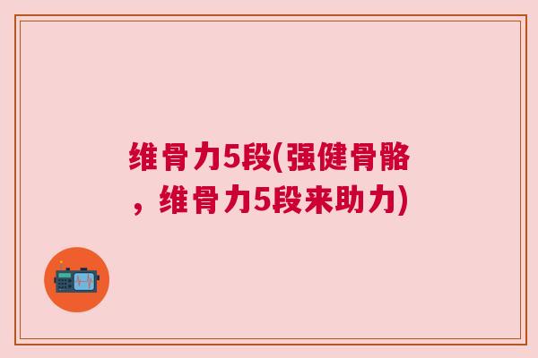 维骨力5段(强健骨骼,维骨力5段来助力)