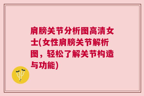 肩膀关节分析图高清女士(女性肩膀关节解析图,轻松了解关节构造与功能)