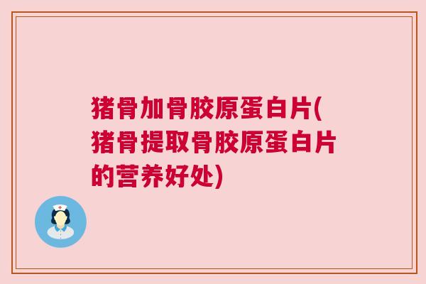 猪骨加骨胶原蛋白片(猪骨提取骨胶原蛋白片的营养好处)