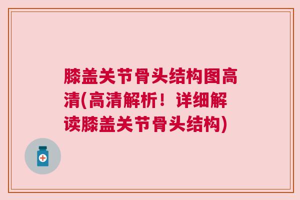膝盖关节骨头结构图高清(高清解析！详细解读膝盖关节骨头结构)