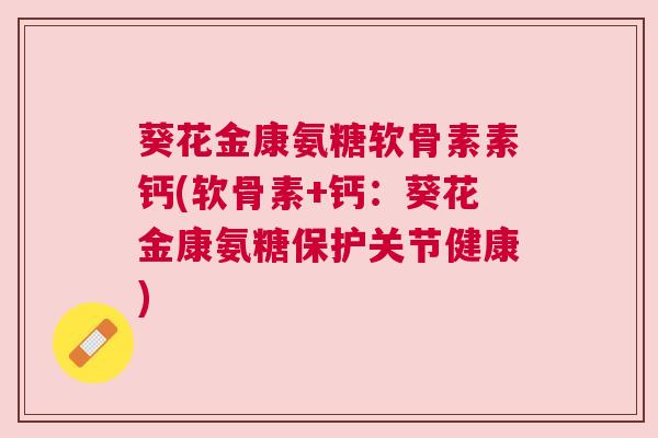 葵花金康氨糖软骨素素钙(软骨素+钙:葵花金康氨糖保护关节健康) 葵花金康氨糖软骨素素钙(软骨素+钙:葵花金康氨糖保护关节健康)