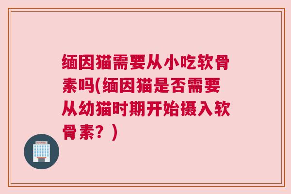 缅因猫需要从小吃软骨素吗(缅因猫是否需要从幼猫时期开始摄入软骨素?)
