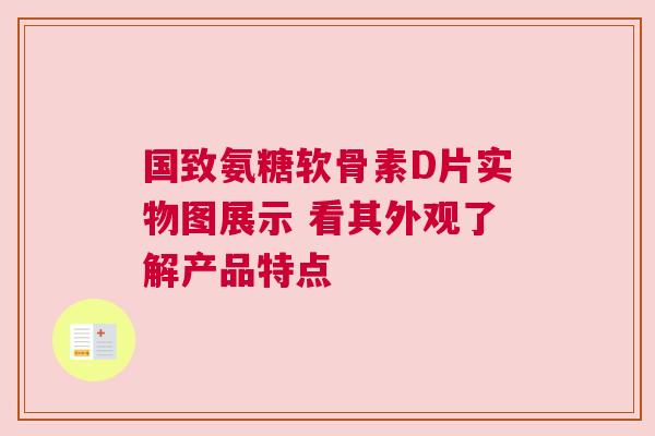 国致氨糖软骨素D片实物图展示 看其外观了解产品特点